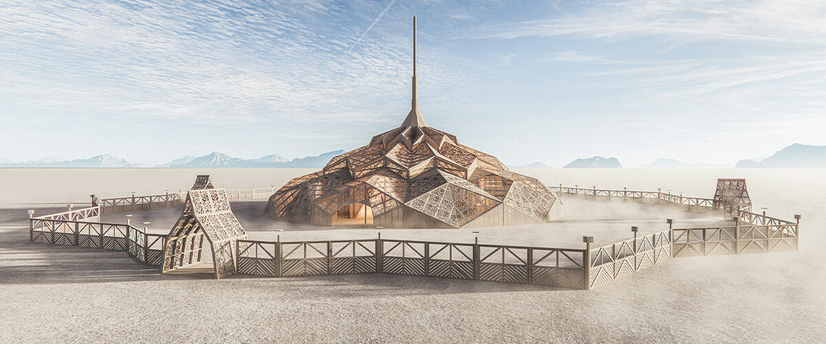 Le temple Burning Man, un ovni architectural