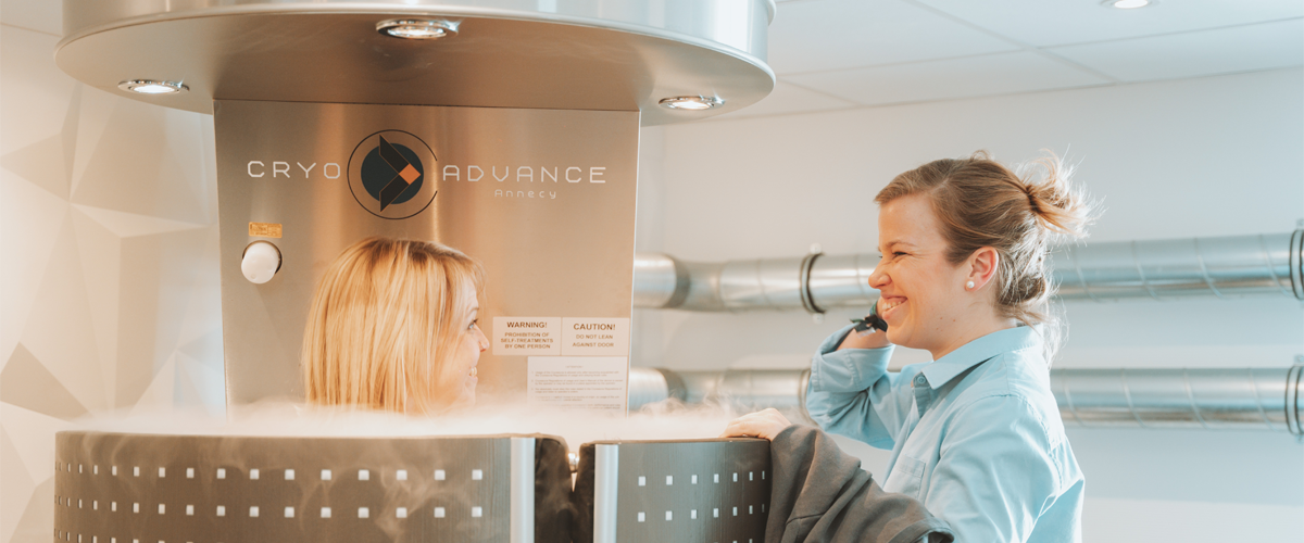 Cryo Advance Annecy - Cryothérapie à Annecy : cryothérapie corps entier ou localisée, pressothérapie, oxygénothérapie, EM Sculpt Neo, photobiomodulation et cryolipolyse.