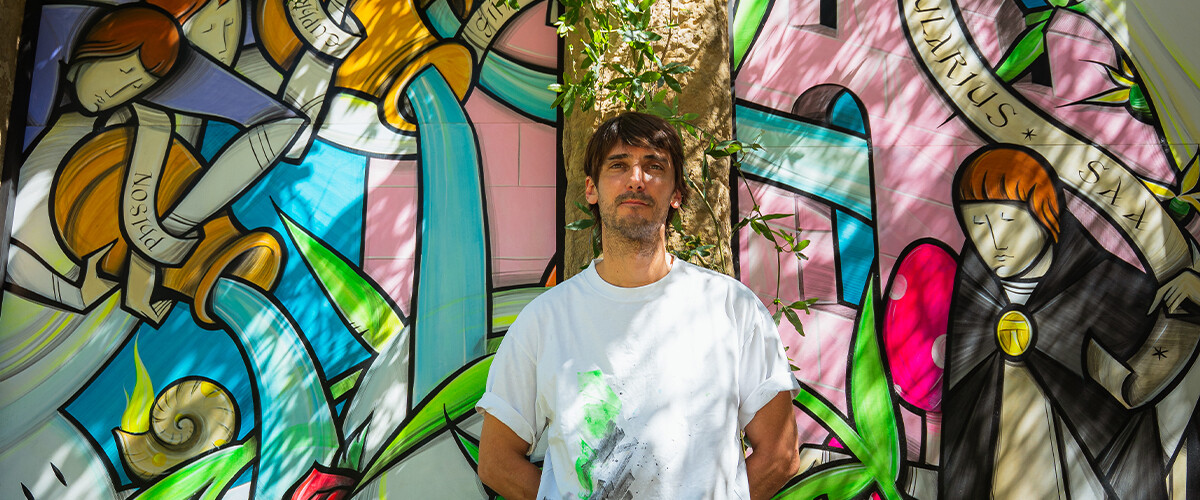 Jérôme Rasto, Carte blanche avec "les 4 fleuves du Paradis" dans le jardin Médiéval à Saint-Antoine-l'Abbaye
