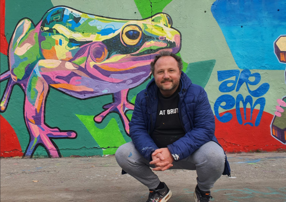 On a rencontré Alexandre Carré,  à l'occasion du mois du Street Art à Bourgoin-Jailleu