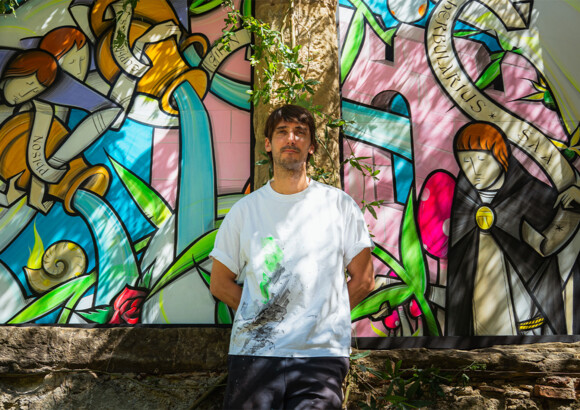 Jérôme Rasto, Carte blanche avec "les 4 fleuves du Paradis" dans le jardin Médiéval à Saint-Antoine-l'Abbaye