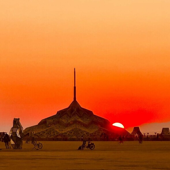 Le temple Burning Man, un ovni architectural