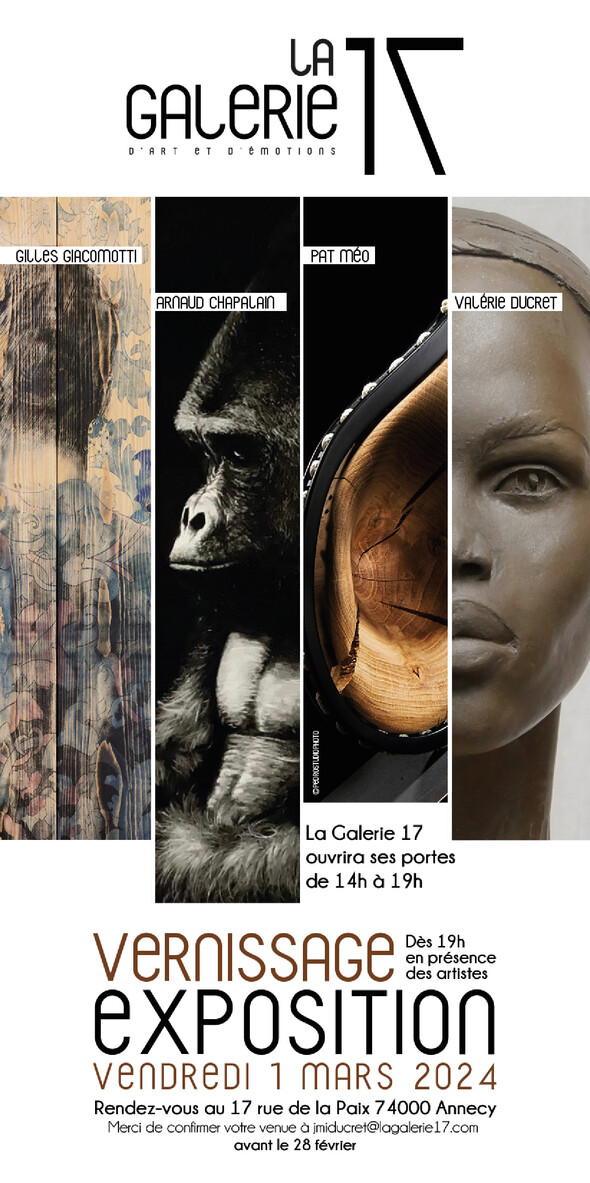 Ouverture nouvelle galerie d'art et d'emotions à Annecy LaGalerie17