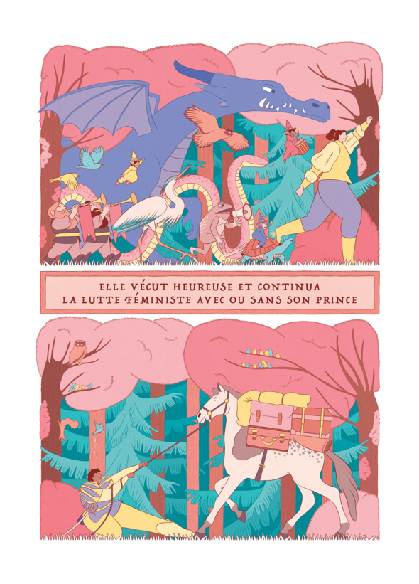 Asile et son univers poétique, illustrations joyeuses et oniriques