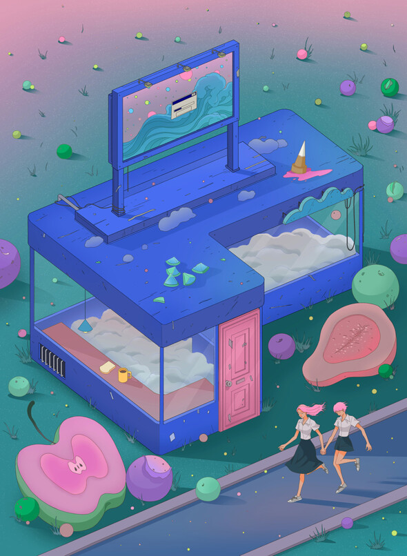Tototatatu - Seo Young, illustratrice et animatrice basée à Séoul, crée des univers colorés où réalité et fantaisie s’entrelacent
