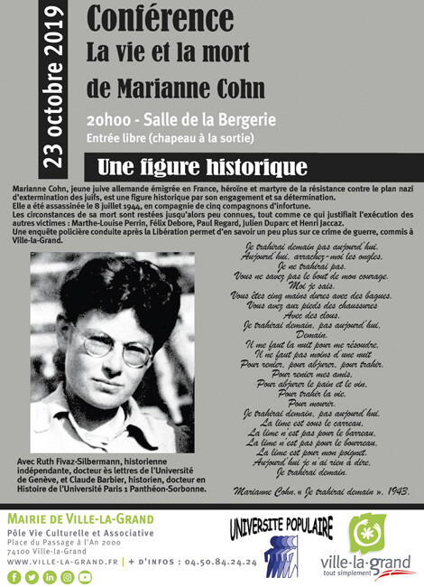 La vie et la mort de Marianne Cohn