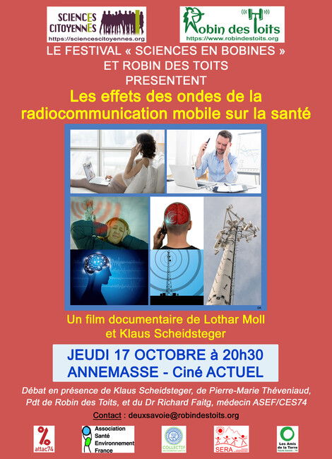 Projection : Les effets des ondes de la radiocommunication mobile sur la santé