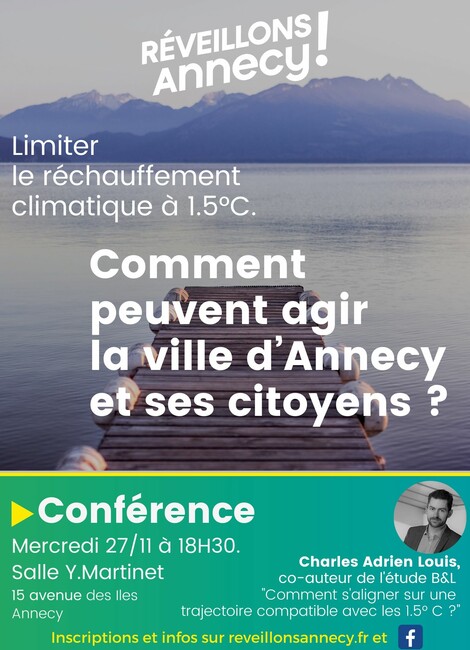 Limiter le réchauffement climatique à 1.5°C : Comment peuvent agir la ville d’Annecy et ses citoyens ?