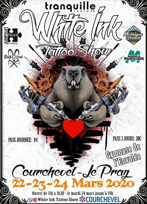 White Ink Tatoo Show