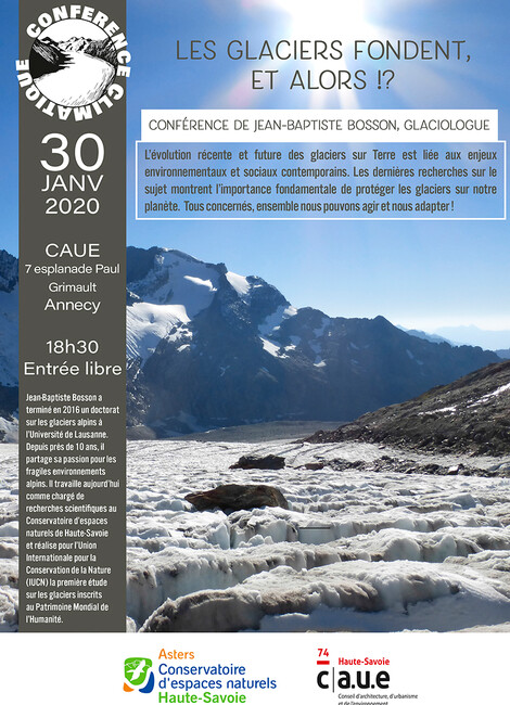 Conférence "Les glaciers fondent et alors ?"