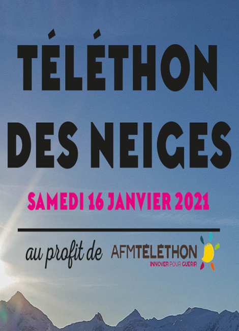 LE TÉLÉTHON DES NEIGES DE LA ROSIÈRE