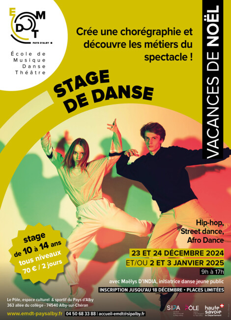 Stage de danse 10-14 ans
