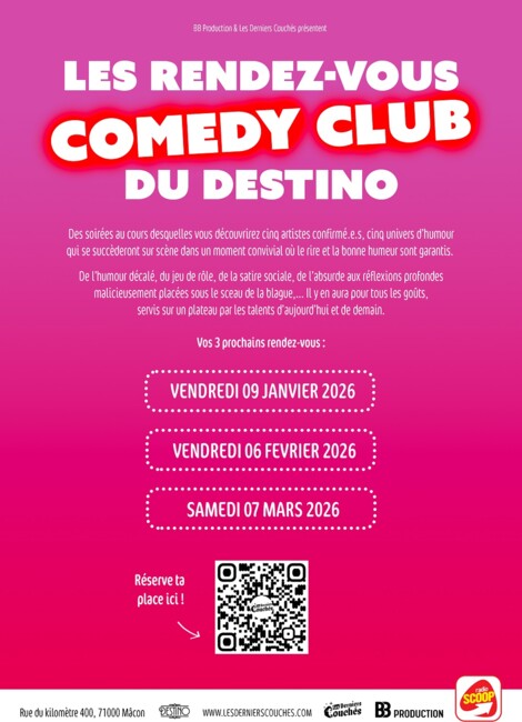 Les rendez-vous Comedy Club du Destino