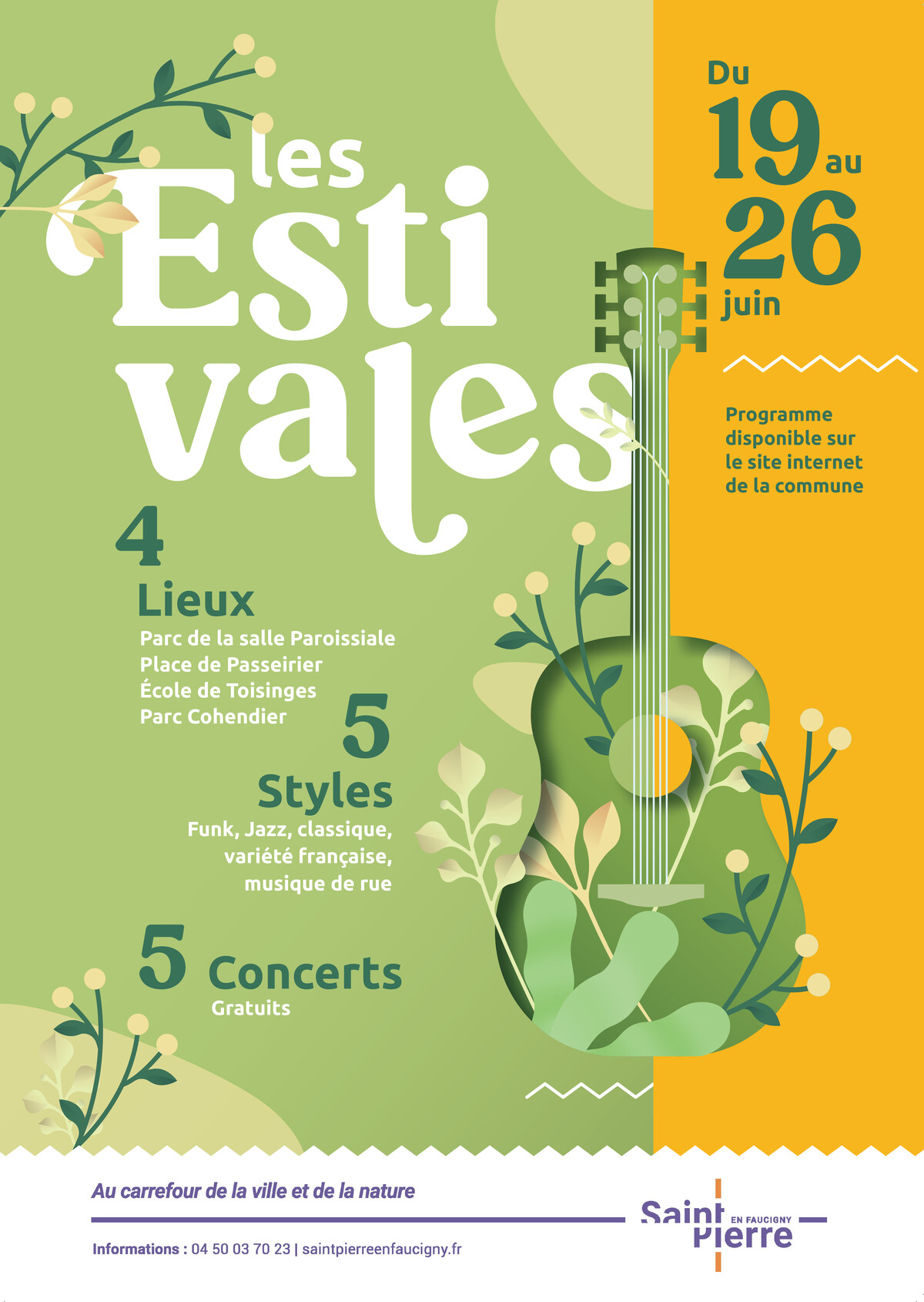 Fete De La Musique Saint Pierre En Faucigny Les Estivales | Musique - Funk | 19 juin 2021 à SAINT PIERRE EN FAUCIGNY