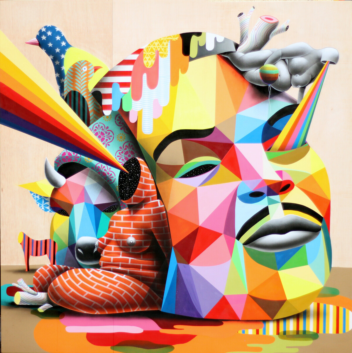 Art me now. Okuda San Miguel художник. Окуда Сан Мигель картины. Креативная живопись. Поп арт живопись современная.