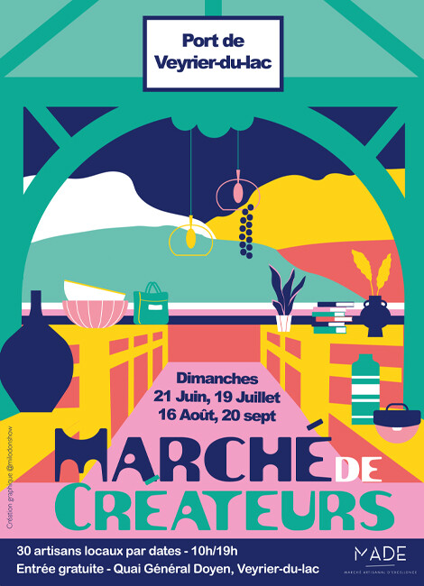Marché de créateurs sur le Port de Veyrier-du-Lac - 16 août