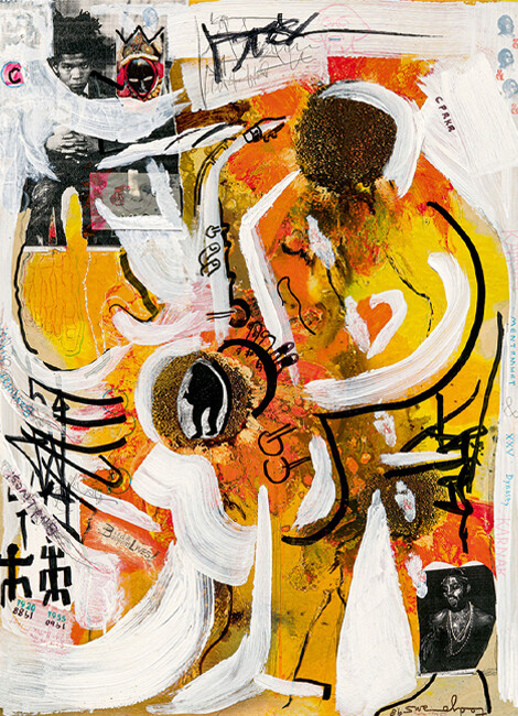 TED JOANS. BLACK FLOWER