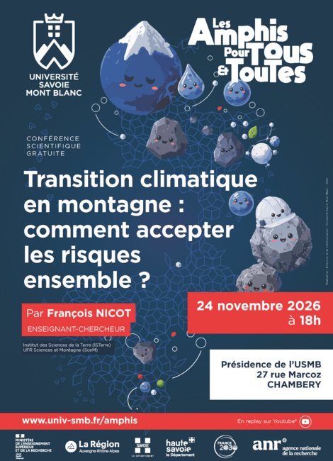 Amphis Pour Tous et Toutes - Transition climatique en montagne : comment accepter les risques ensemble